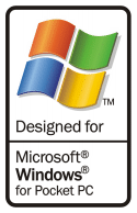 Certified as 'Designed for Microsoft Windows for Pocket PC'