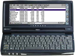 ezyUnZIP running on a Windows CE powered Handheld PC