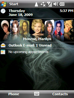 Face Contact: your contacts always at hand on your Windows Mobile Today screen